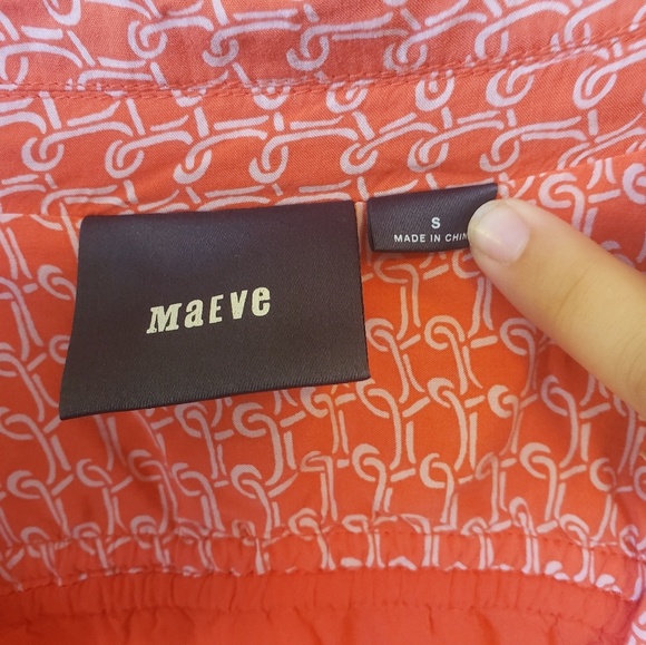 Anthropologie Maeve interlocking orange dress - Picture 4 of 5